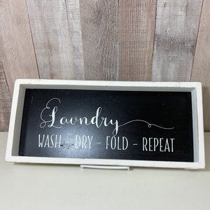 Laundry Wash, Dry, Fold, Repeat Sign